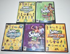 The Sims 2 PC CD Rom 5 Expansion Packs Celebration University Nightlife Teen