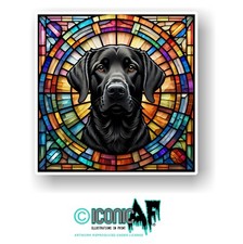 LARGE Black Labrador Dog