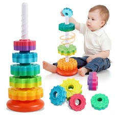 “Baby Learning Rainbow Tower