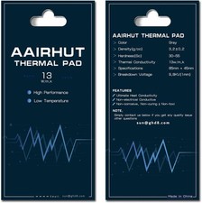 Thermal Pads 13W/mK, 85 x 45 x 1mm Silicone Cooling Heatsink Thermal Pad GPU Non