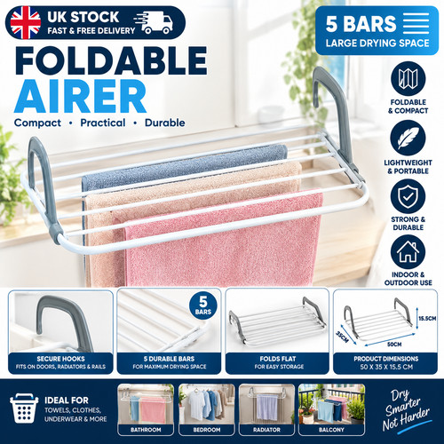 Foldable radiator airer - radiator, 5