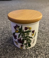 Portmeirion Botanic Garden Small Storage Jar With Wooden Lid
