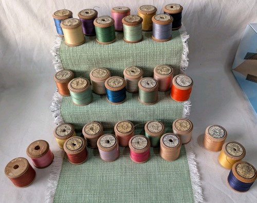 Vintage wooden cotton - ,