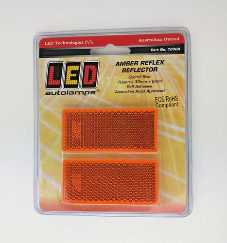 Amber orange rectangular - amber,