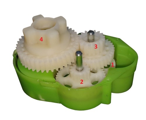 Reinforced gears for peg - for,