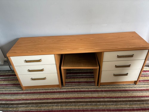 Stag dressing table with stool - dressing,
