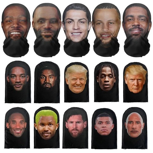 Printed full face - face, mask