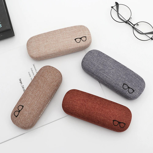 Linen hard shell glasses case - hard,