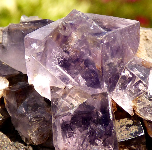 Purple fluorite double - fluorite,