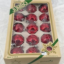 Pyramid Jumbo Red Glass