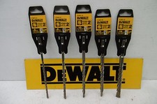 SET OF 5 DEWALT EXTREME 2   200MM SDS PLUS DRILL BITS    6 8 10 12 & 14MM