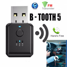 5.0 Wireless USB Bluetooth Car FM Transmitter Aux Stereo Audio Receiver Adapter