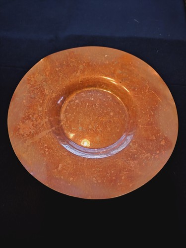 Old copper plate dish bowl - plate,