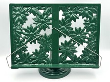 Heavy Cast Iron Green Floral