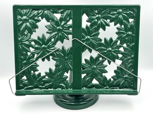 Heavy cast iron green floral - iron,