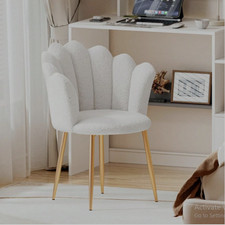 Velvet Armchair with Gold Legs
