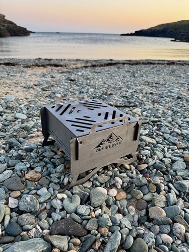 Portable flat pack fire - portable, pit