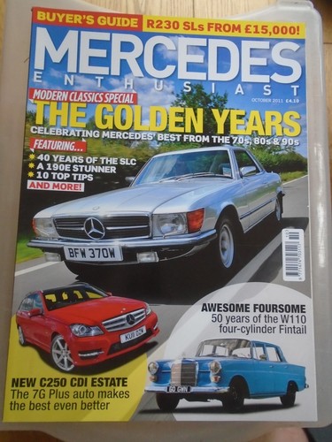 Mercedes enthusiast oct - enthusiast, 2011
