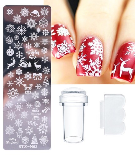 3pcs nail stamping plate - nail,