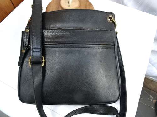 Fat face black leather - fat,