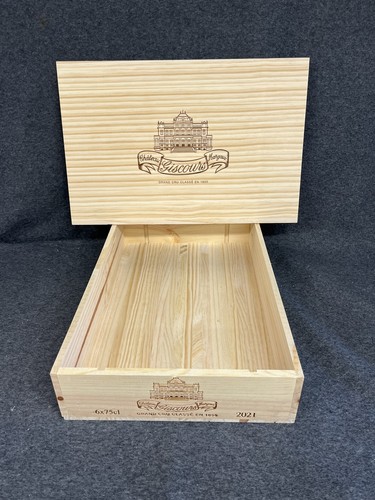 Wooden wine box - with, lid