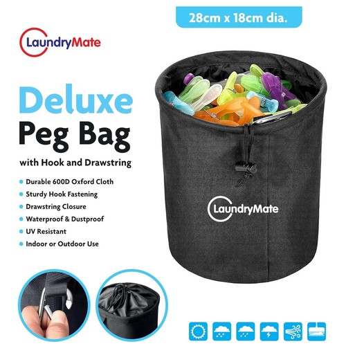 Large waterproof peg - bag, with