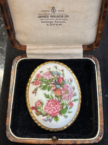 Aynsley pink flower - flower, brooch