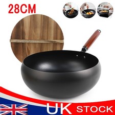 Uncoated Cast Iron Pot Wok