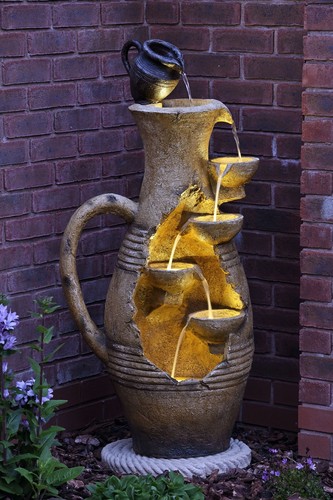 Large open handle urn - open,