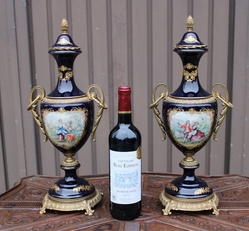 Vintage pair acf sevres marked