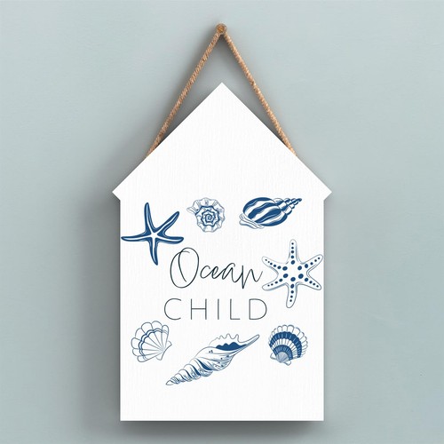 Ocean child coastal blue - ocean,