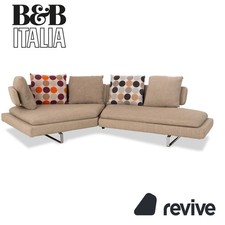 B&B Italia Arne Fabric Corner Sofa Grey Beige Braun Taupe Sofa Couch