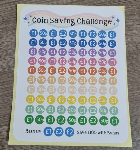 Money tin tracker coin saving - tin,