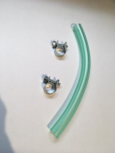 Lambretta fuel pipe with - pipe, clips