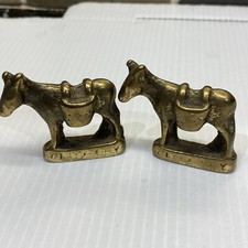2 X Tiny Brass Donkey