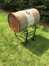 Vintage Oil Drum Stand vintage