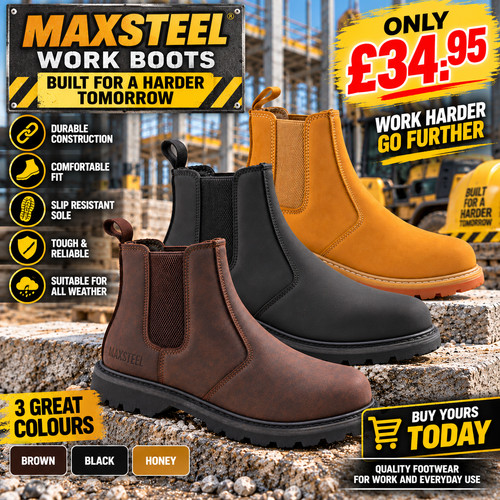 Mens safety boots - safety, slip
