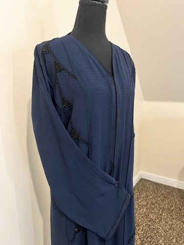 Dark blue abaya imported - , from