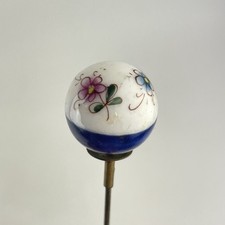 Antique porcelain topped hat - antique,