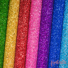 Chunky Glitter Fabric Sheets - A4 A3 Sheets - Premium Quality For Crafts & Bows