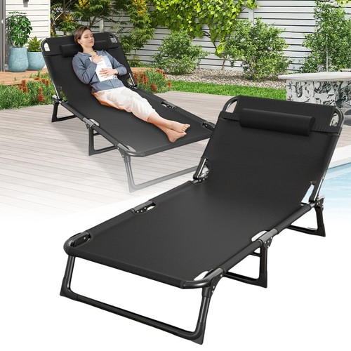 Foldable sun lounger recliner - sun,