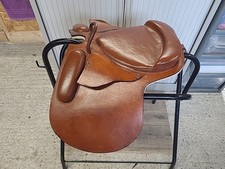 English Leather Pony Pad Saddle 10" Seat Area,Felt Lined.  (Ref 494B)
