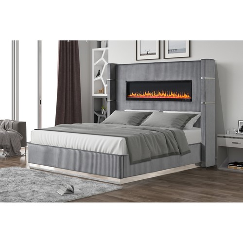 King bed with bluetooth - bed,