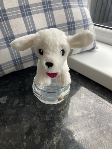 White puppy dog soft toy - puppy,