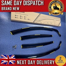 For VW Passat B6/B7 2005-2014 4 Door Saloon Wind Deflectors 4pc Tinted W/ Clips