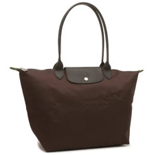 Longchamp Le Pliage Club L Tote bag Mocha Brown - Recycled canvas Outlet NEW