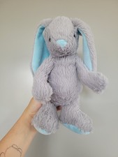 PURE BABY Grey & Blue Bunny