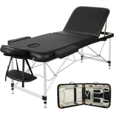 Massage Table 3 Fold Masage Bed Alumium Alloy Massage Couch Portable Salon Bed