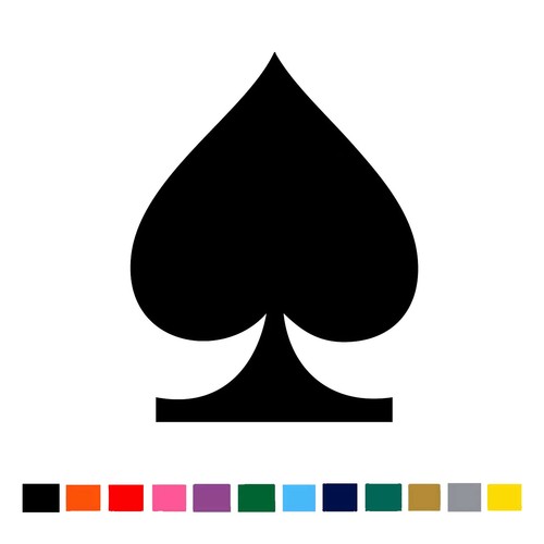 Spade ace classic - vinyl, decal
