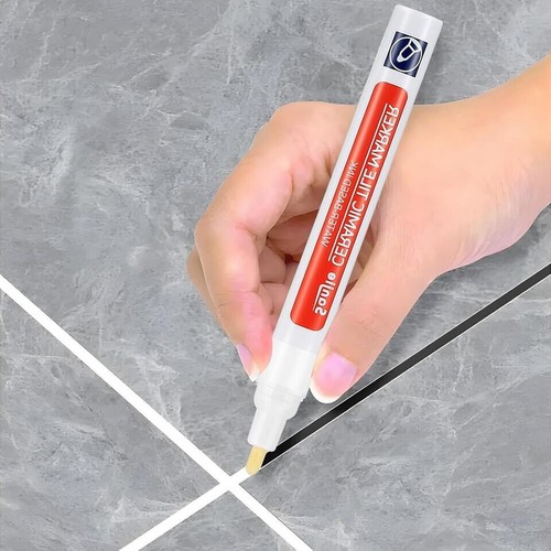 Tile grout whitening pen - grout,